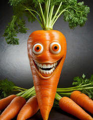A happy carrot