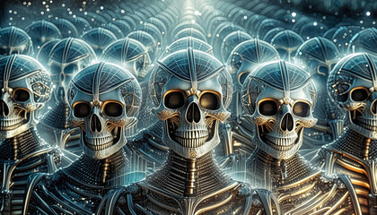 A skeleton army