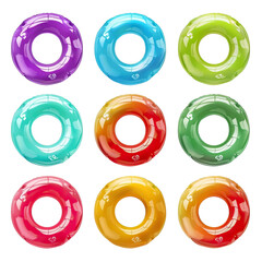 Colorful Donut Pool Floats for your pool party