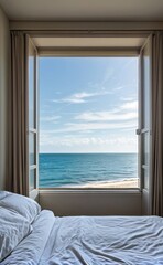 Relaxing Seaside Bedroom with Ocean View