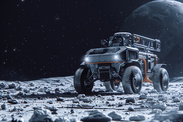 A futuristic exploration of the lunar surface