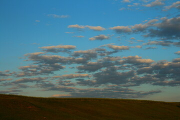 A landscape with clouds