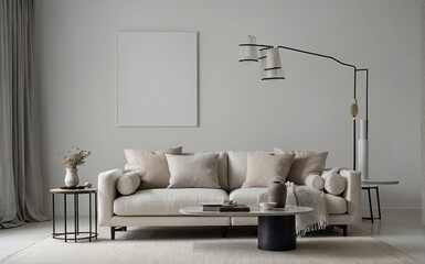 modern living room with sofa, still life with flowers'interior of a room, living room interior