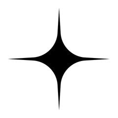 Shape, adesivo detalhe futurístico em forma de estrela. Forma estrelada. Cor preta. Símbolo geométrico.