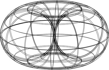 Shape, adesivo detalhe futurístico em forma de círculo, bola 3d. Forma redonda com quadrados e...