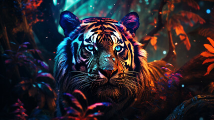 abstract beautiful tiger Intriguing Chic Moder