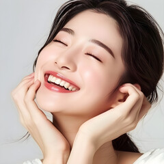 Obraz premium Korean woman natural makeup