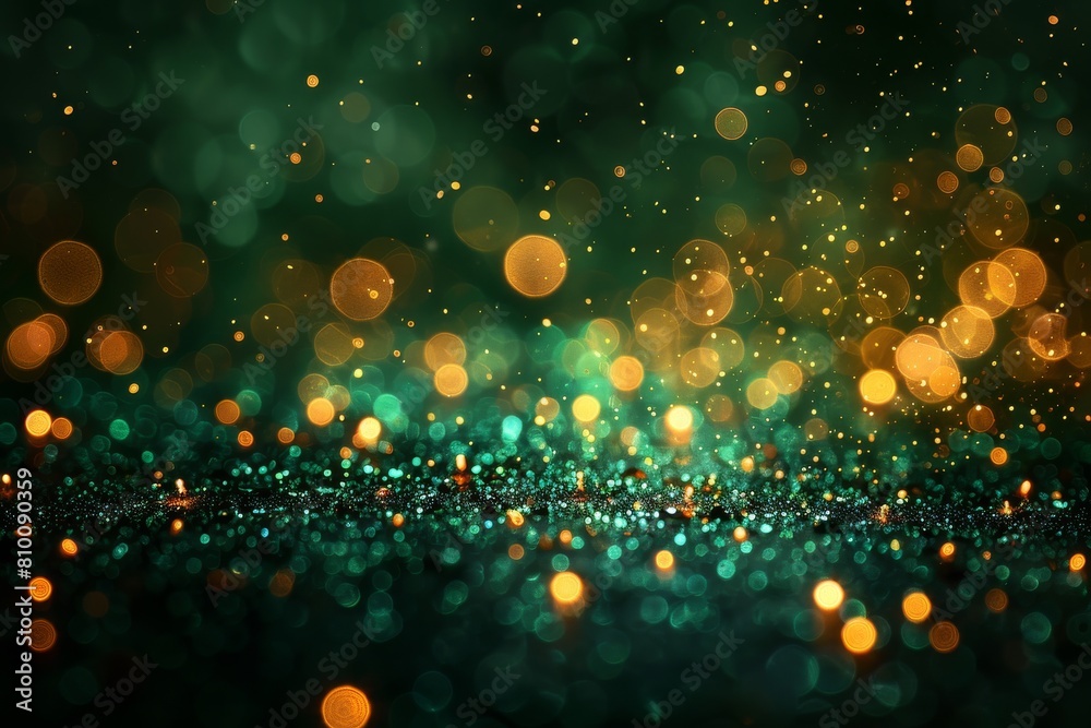 Poster this image features soft bokeh lights creating a sparkling, festive atmosphere over a dark backdrop