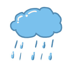 cloud and drops