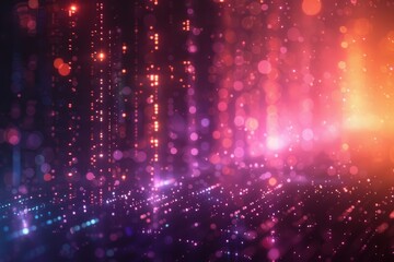 Obraz premium A vibrant background with sparkling red and blue bokeh lights representing festivity