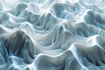 Obraz premium This image displays a serene undulating surface resembling soft fabric or liquid in shades of blue Ideal for backgrounds