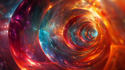 an abstract background with swirling colors and shapes, creating the illusion that you're floating in space or inside some mysterious portal or wormhole