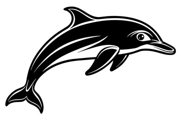   Dolphin vector silhouette
