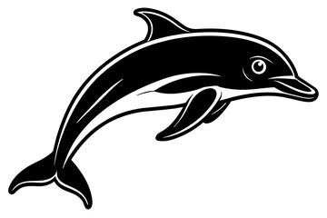   Dolphin vector silhouette