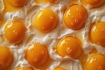 egg yolks  closeup - obrazy, fototapety, plakaty