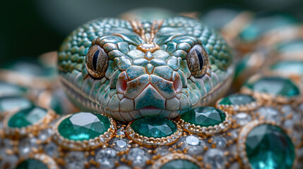 A precious snake with gem-like scales.