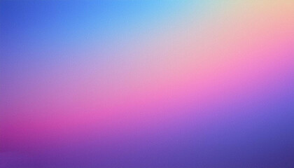 Fototapeta premium Abstract pastel holographic blurred grainy gradient banner background texture. Colorful digital grain soft noise effect pattern. Lo-fi multicolor vintage retro design. AI Generated