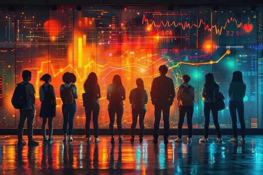 Educators brainstorming new teaching methods, colorful charts and graphs, dedicated to learning innovations