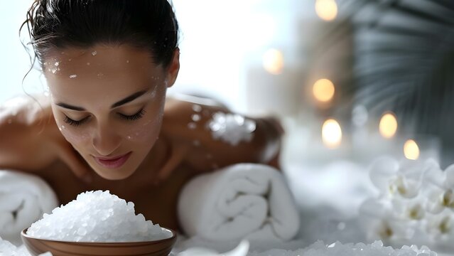 Relaxing herbal compress massage with mineralrich salts for ultimate relaxation. Concept Spa Treatments, Herbal Therapy, Relaxation Massage, Mineral Salt Bath, Ultimate Relaxation