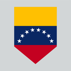 Venezuela Flag in Shield Shape Frame