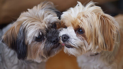 Affectionate Pets Showcasing Companionship and Social Interaction