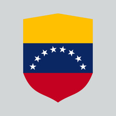 Venezuela Flag in Shield Shape Frame