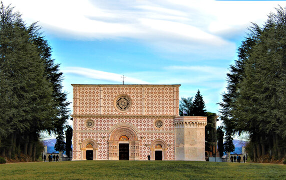 Basilica de Santa Maria de Collemaggio. L'Aquila Italia