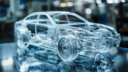 the interior quality inspection of a new car model, focusing on precision and engineering excellence.