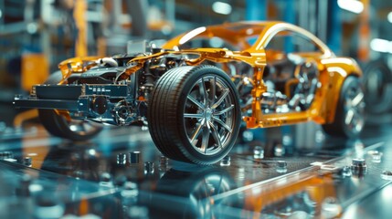 interior quality inspection of a new car model, focusing on precision and engineering