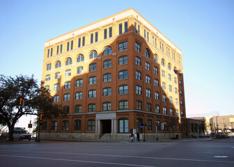 Fototapeta premium America, Dallas, National Historic Landmark. Texas School Book Depository, President Kennedy Shot from building