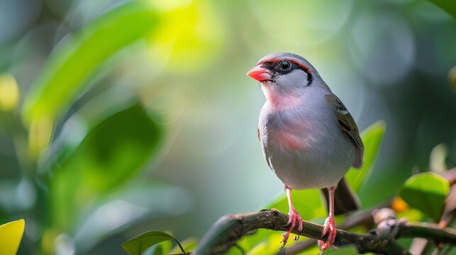 The Java sparrow, a well-known bird in Java, Indonesia, is a native species that lives there year-round.