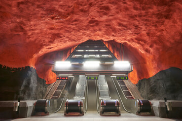 Stockholm Metro Rolltreppe