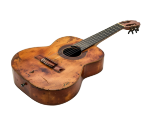 Guitar music instrument on transparent background