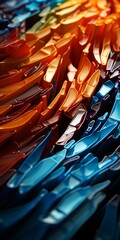 Vibrant abstract glass texture
