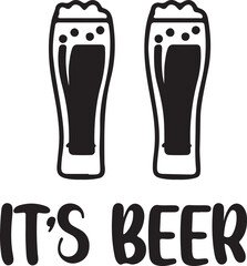 its beer logo design template fiel 