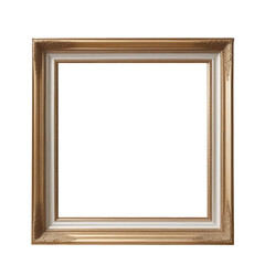 TRANSPARENT PNG ULTRA HD 8K An empty, plain painting frame rests at the very edge of a transparent background, ready for a masterpiece