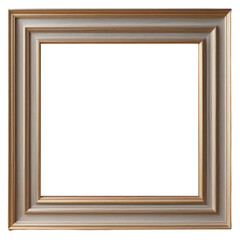 TRANSPARENT PNG ULTRA HD 8K An empty, plain painting frame rests at the very edge of a transparent background, ready for a masterpiece