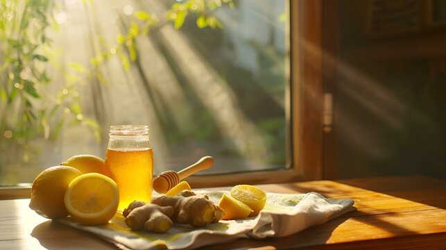 Mi&oacute;d, imbir i cytryna - naturalne leki
