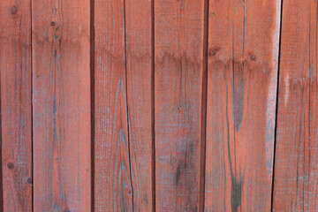 background from old wooden boards of orange color