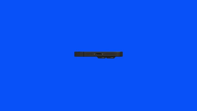 X rotation black phone