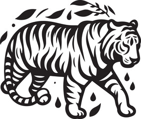 tiger logo icon illustration design vector template Tiger Vector