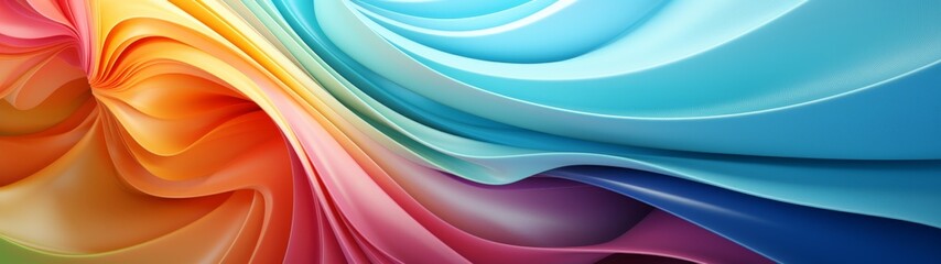 Obraz premium Vibrant abstract color waves background