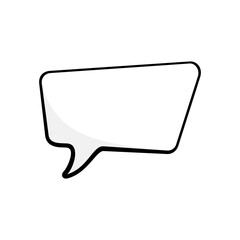 Comic Speech Bubble. Speech Balloons with Halftones for Chats and Text Messages. Isolated Vector Illustration	