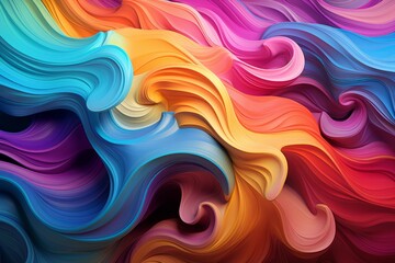 Obraz premium Vibrant abstract fluid art background