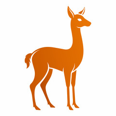 Vicuna vector silhouette 