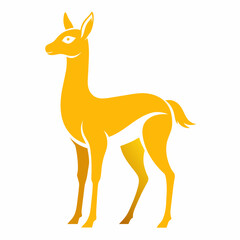 Vicuna vector silhouette 