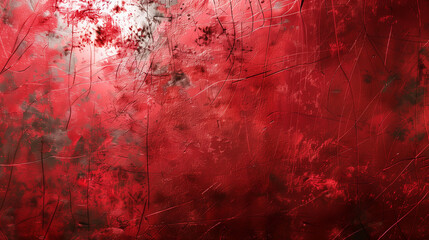 red metal surface, polished, loads of  scratches on surface
