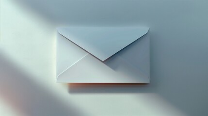 A mockup of an envelope on a neutral background with elegant shadows. - Powered by Adobe
