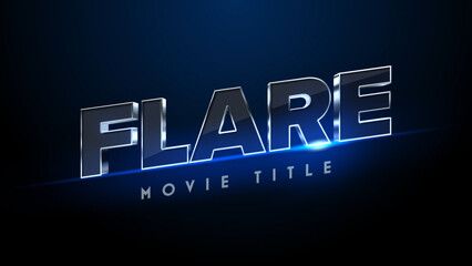 Cinematic 3D Extruded Flare Title