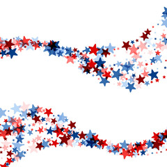 Patriotic Stars Crescent Frame